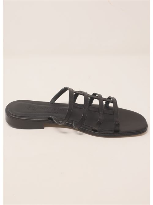 Black capri slipper sandals Da Costanzo | CR3242NERO